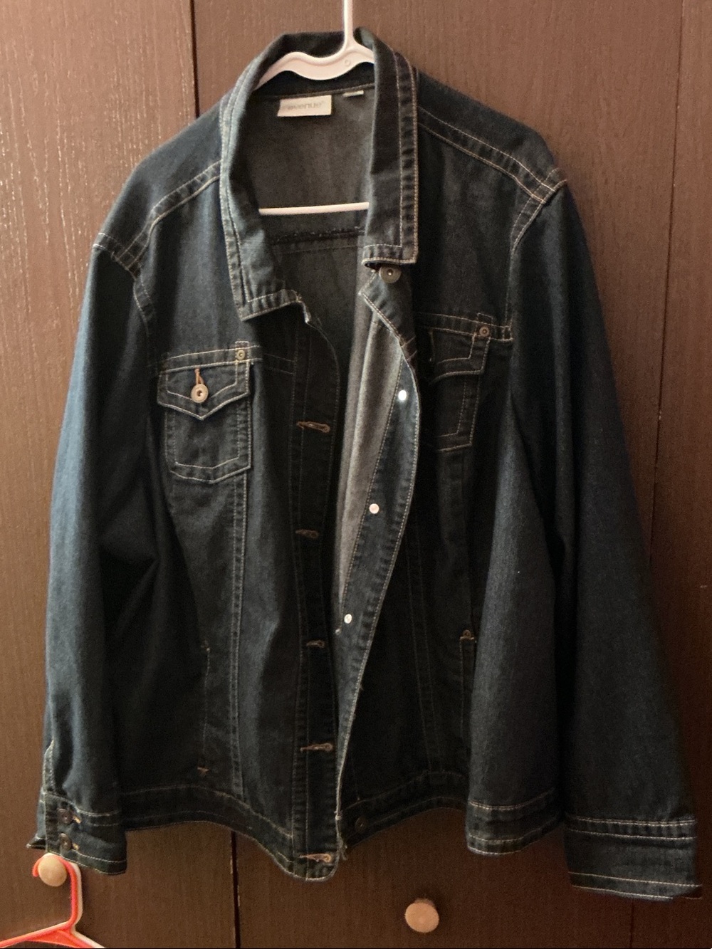 Avenue Dark Blue Denim Jean Jacket
